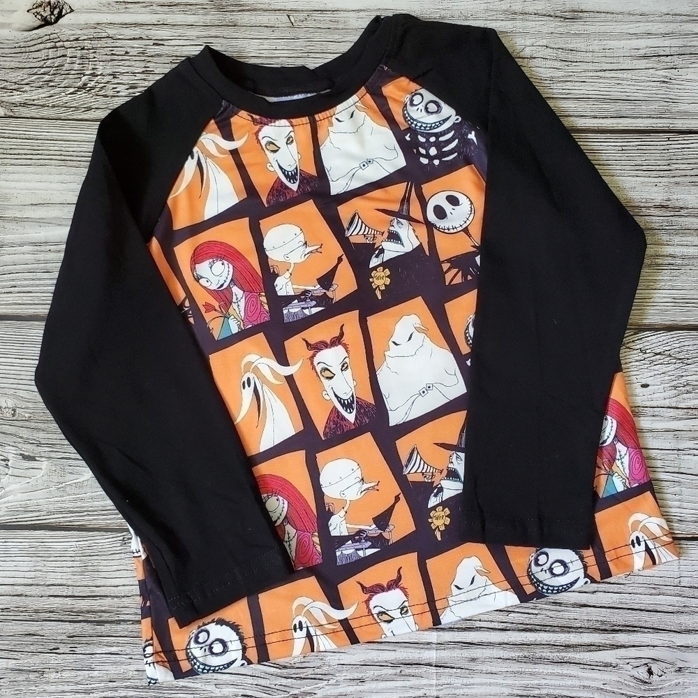 The Nightmare Before Christmas Long-Sleeve Halloween Raglan Unisex
